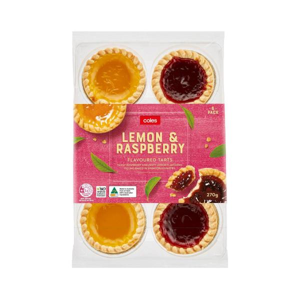 Lemon & Raspberry Flavoured Tarts 6 Pack