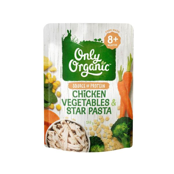 Chicken Vegetables And Star Pasta 8+ Months