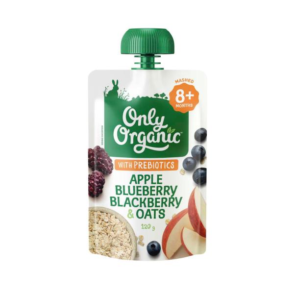 Apple Blueberry Blackberry Oat Prebiotics 8+ Months