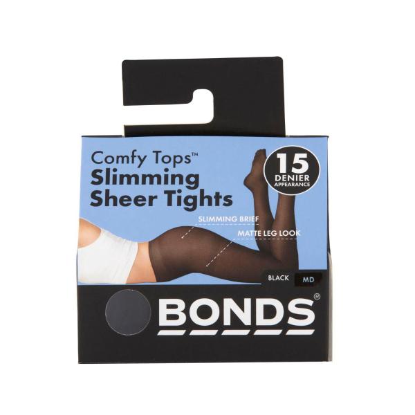 Sheer Pantyhose Slim Black Small