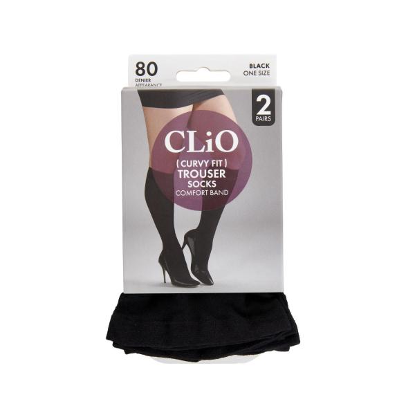 Curvy Trouser Sock 80d Black One Size