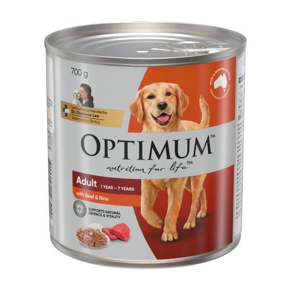 Adult Wet Dog Food With Beef & Rice Can
