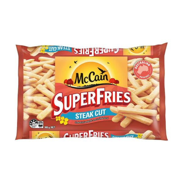 Superfries Frozen Potato Chips Steak Cut