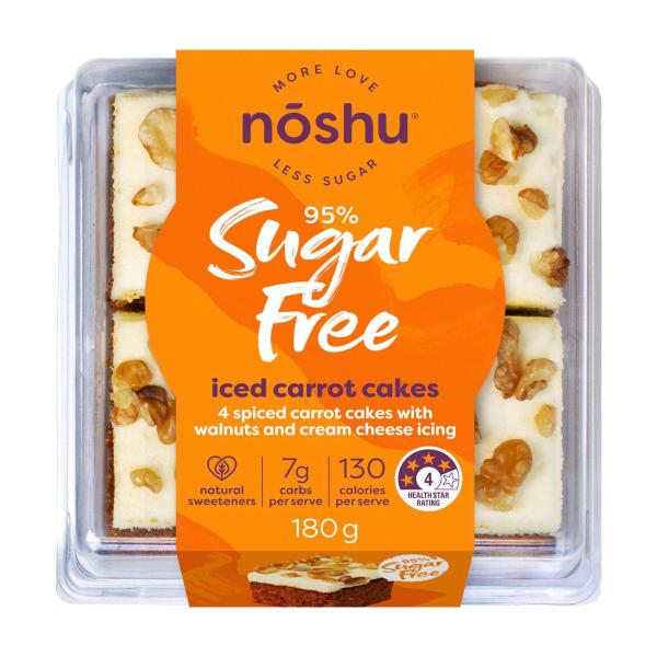 95% Sugar Free Iced Carrot Cakes