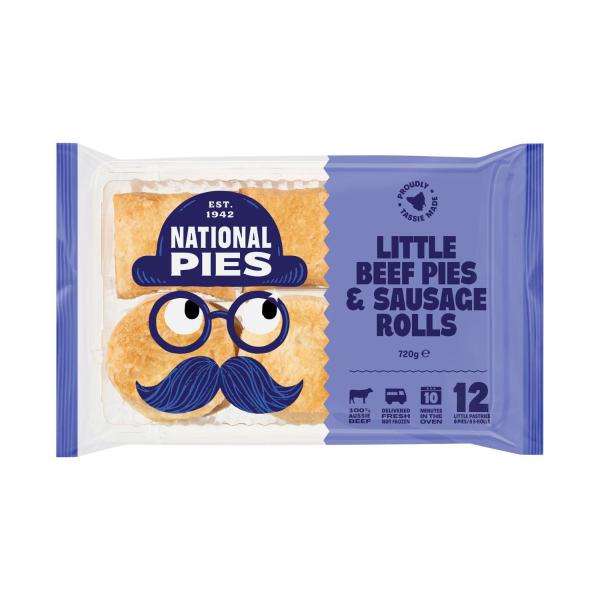 Mixed Little Beef Pies & Little Sausage Rolls 12 Pack