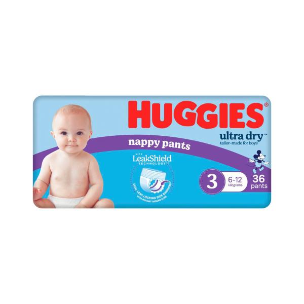 Ultra Dry Nappy Pants Boys Size 3 (6-12kg)