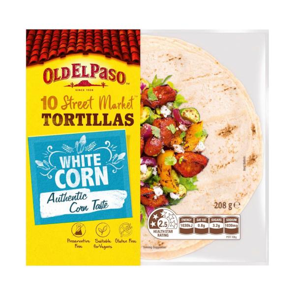 White Corn Tortillas Tacos 10 Pack