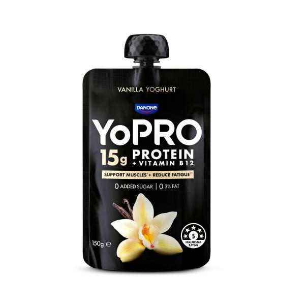 High Protein Yoghurt Pouch No Added Sugar Vanilla
