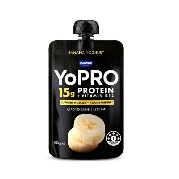 High Protein Yoghurt Pouch No Added Sugar Banana