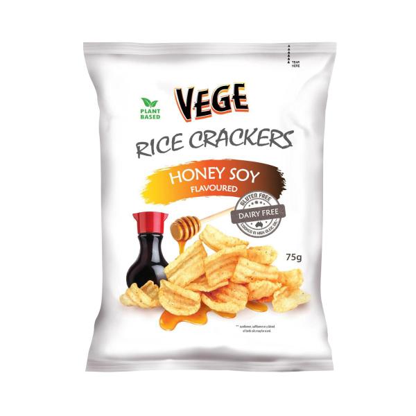 Chips Rice Crackers Honey Soy Flavoured