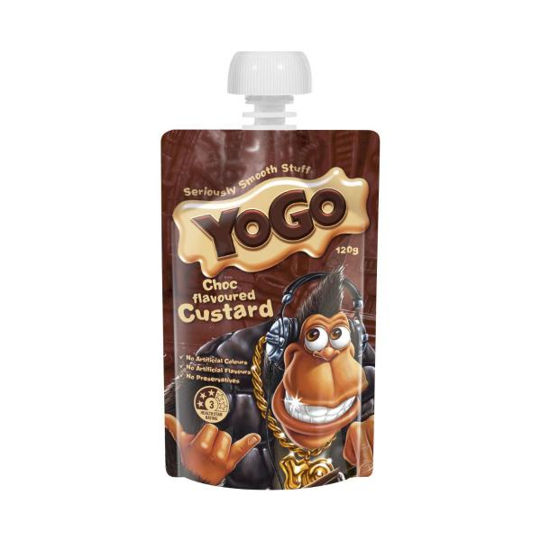 Chocolate Custard Pouch Choc Dessert Snack