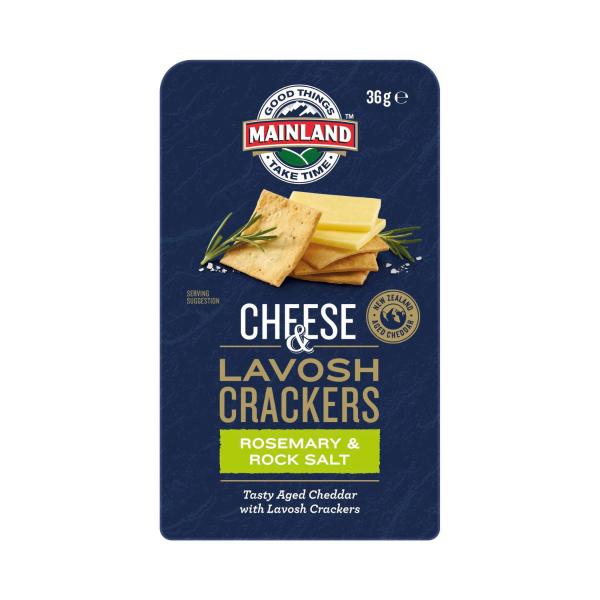 Tasty Cheddar & Rosemary & Rock Salt Lavosh Crackers