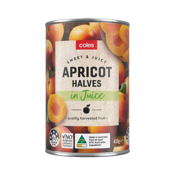 Australian Apricot Halves In Juice