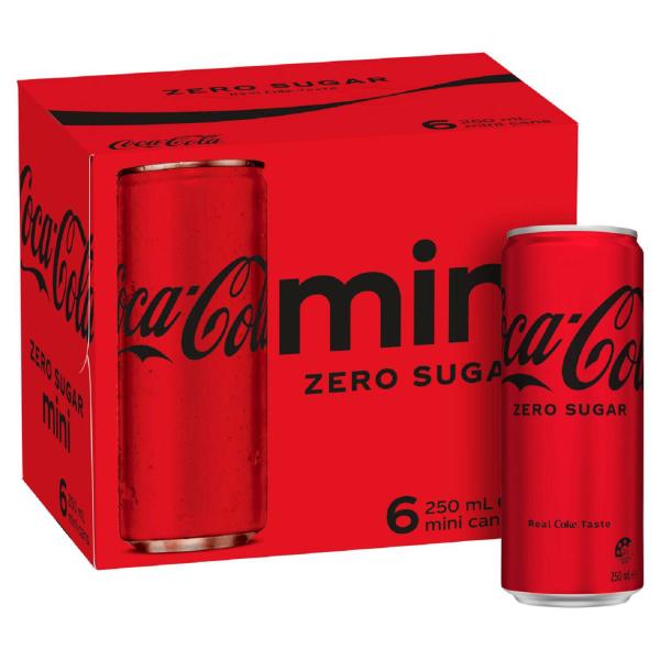 Zero Sugar Soft Drink Multipack Mini Cans 250ml