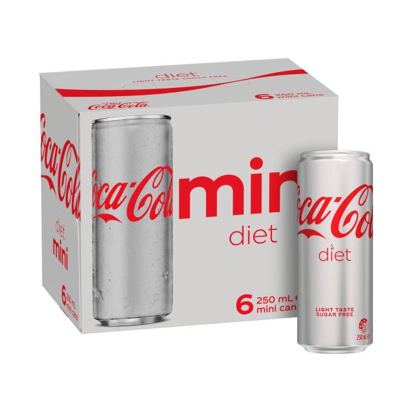 Diet Soft Drink Multipack Mini Cans 250ml