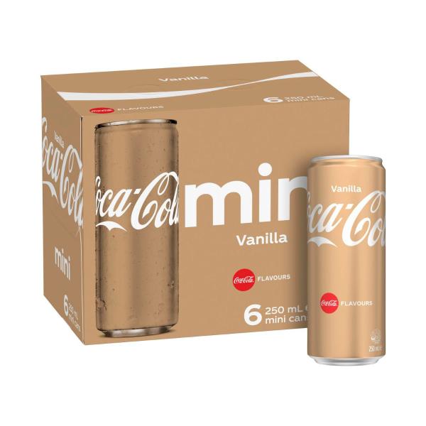 Vanilla Soft Drink Multipack Mini Cans 250ml