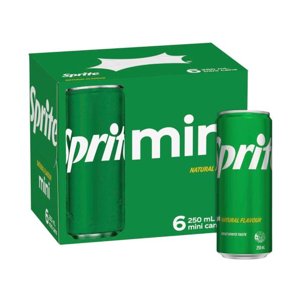 Lemonade Soft Drink Multipack Mini Cans 250ml