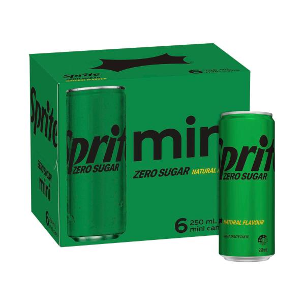 Zero Sugar Lemonade Soft Drink Multipack Mini Cans 250ml