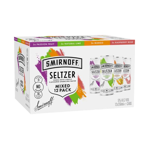 Seltzer Mixed 12pk Can 250ml