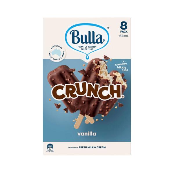 Vanilla Crunch Ice Cream Sticks 8 Pack