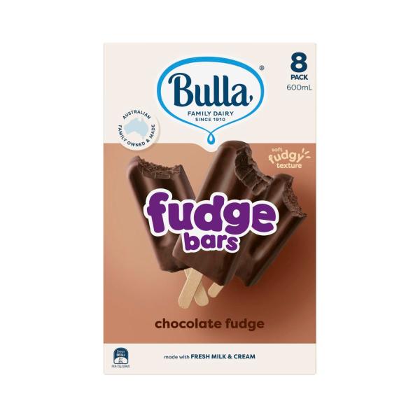 Chocolate Fudge Ice Cream Bars 8 Pack