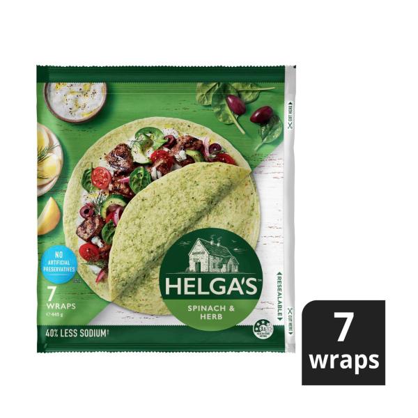 Spinach & Garden Herb Wraps 7 Pack