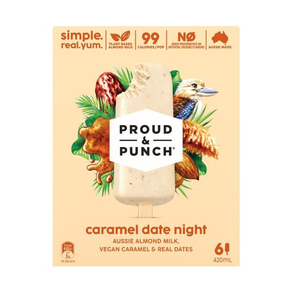 Caramel Date Night Frozen Dessert Sticks 6 Pack