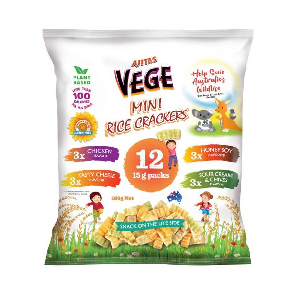 Chips Mini Rice Crackers Multi 12 Pack
