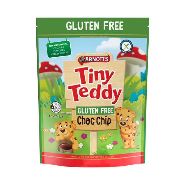 Gluten Free Tiny Teddy Choc Chip Biscuits