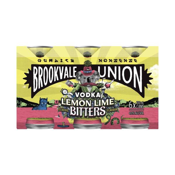 Vodka Lemon Lime Bitters Can 330ml