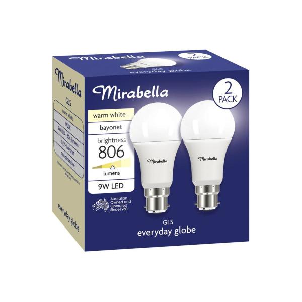 Led Gls BC 9w 806lum 2700k Warm White