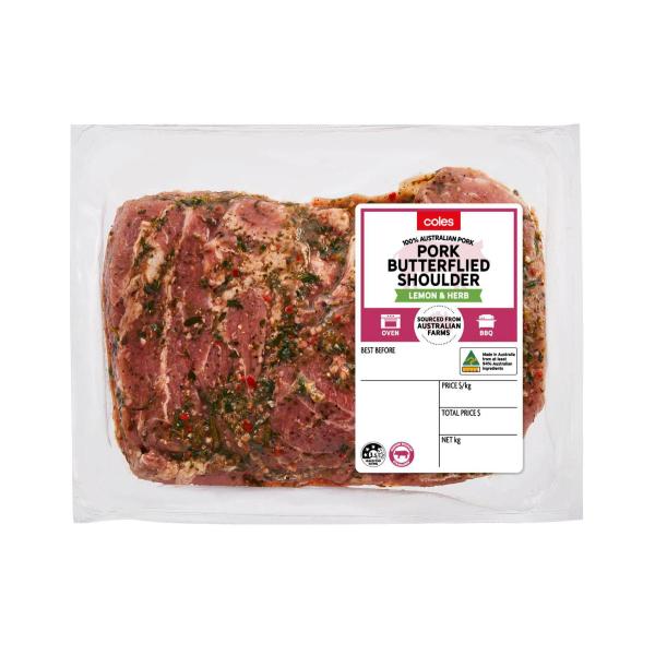 Butterflied Pork Shoulder With Lemon & Herb