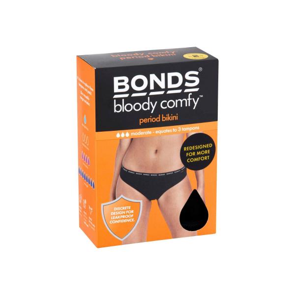 Bloody Comfy Period Bikini Brief Moderate Size 10