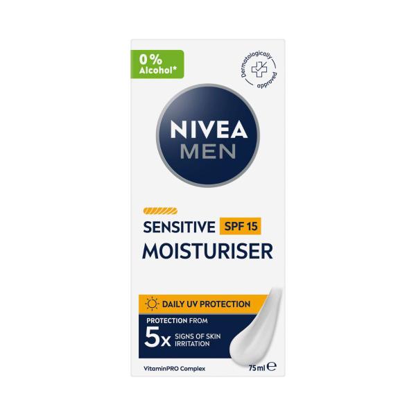 Men Sensitive Protective Moisturiser Spf15
