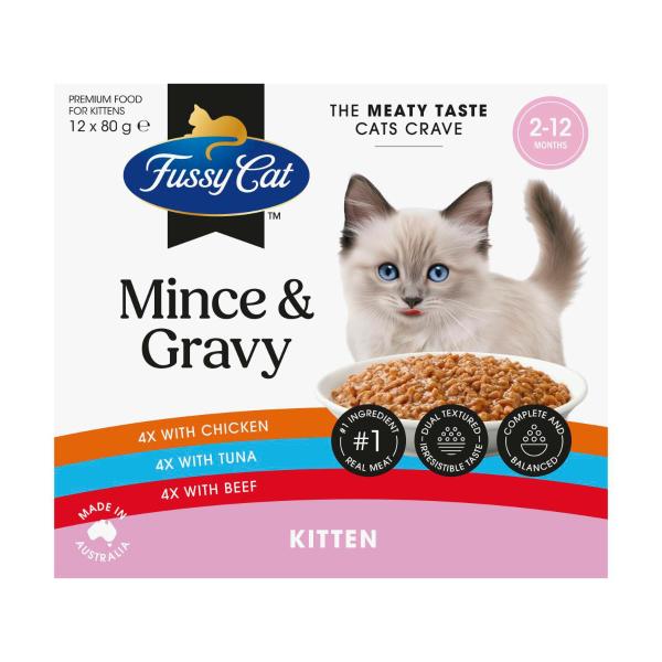 Grain Free Twice As Tasty Kitten Mince Wet Cat Food 12x80g