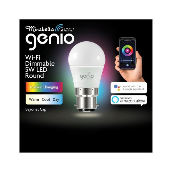 Genio Fancy Round Wifi 5w Bc 470lm  2700k-6500k
