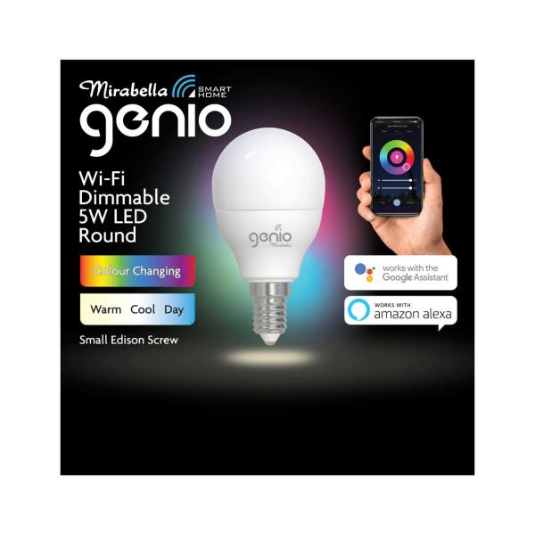 Genio Fancy Round Wifi 5w Ses 470lm 2700k-6500k