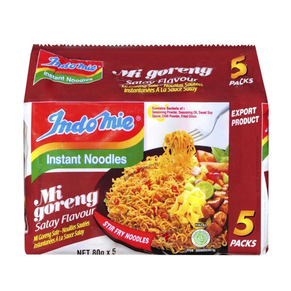 Fried Mi Goreng Satay Instant Noodles 5x80g