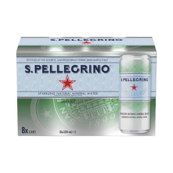 Natural Sparkling Cans 8x330ml