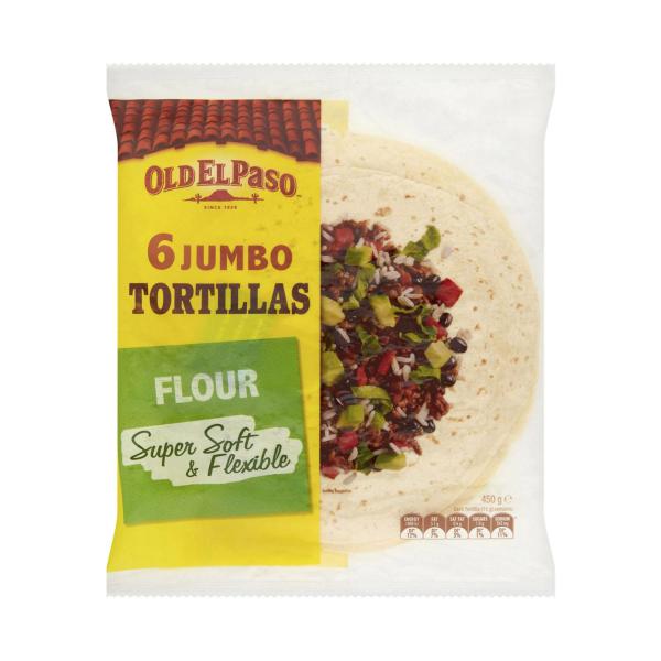 Jumbo Tortillas Burrito 6 Pack