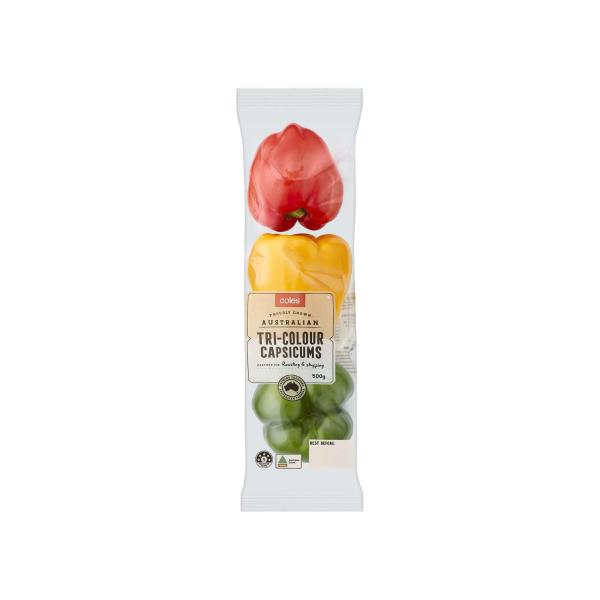 Tri Colour Capsicum Prepack