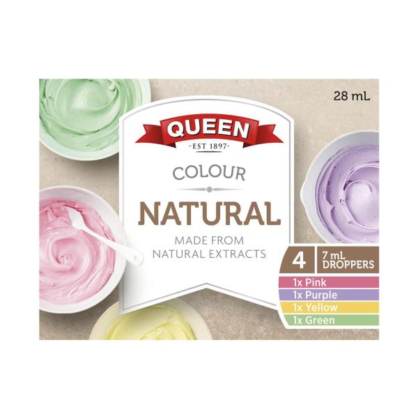 All Natural Food Colours Rainbow 4 Pack