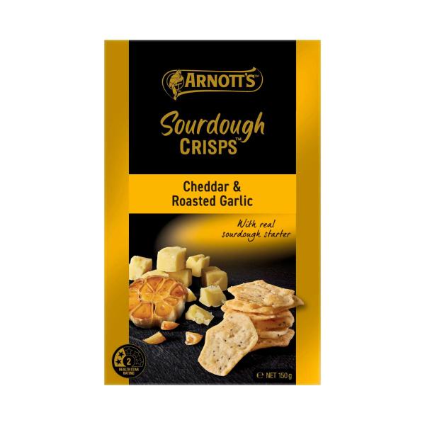 Sourdough Crackers Cheddar & Roast Garlic