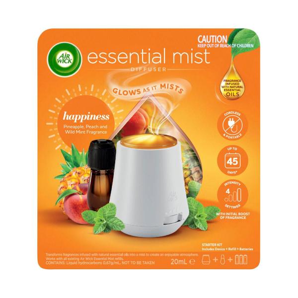 Essential Mist Aroma Diffuser Happiness Pineapple-peach & Wild Mint Fragrance