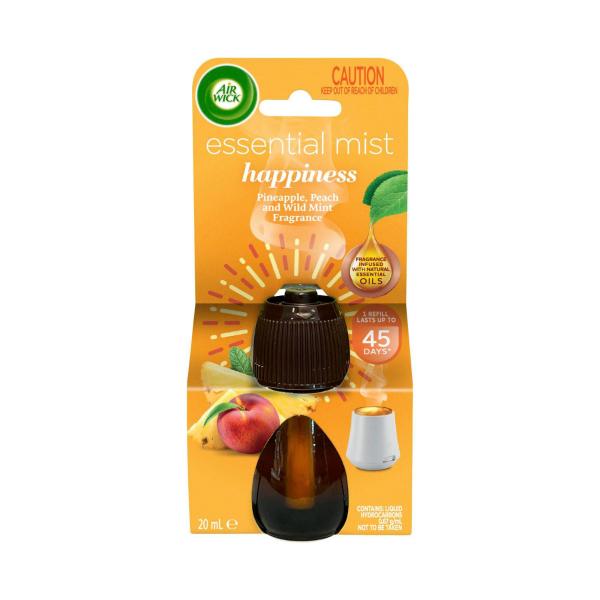 Essential Mist Happiness Pineapple-peach & Wild Mint Air Freshener Refill