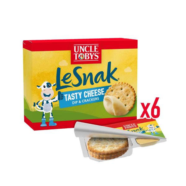 Le Snak Cheese Dip And Crackers Tasty Kids Lunchbox Snack