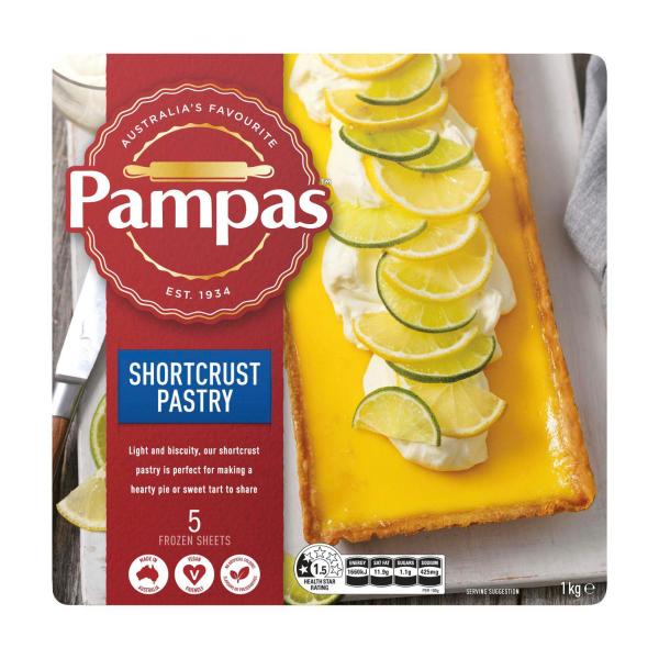 Frozen Shortcrust Pastry Sheets 5 Pack