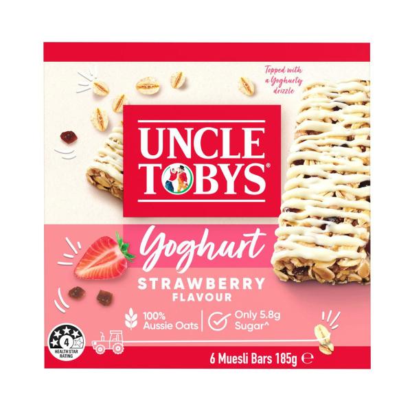 Muesli Bars Yoghurt Strawberry Lunchbox Snacks