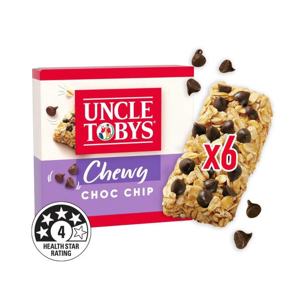 Muesli Bars Chewy Choc Chip Kids School Lunchbox Snacks