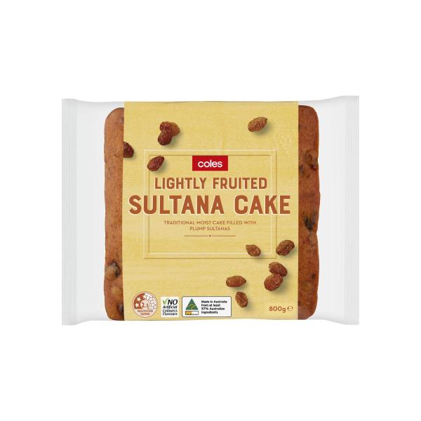 Lightly Fruited Sultana Cake